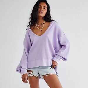 We The Free People Buttercup Thermal Lavender Size S